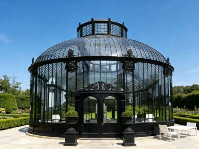 Victorian Style Greenhouse, Steel Frame Glass Sunroom, Luxury Glass Conservatory